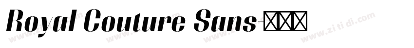 Royal Couture Sans字体转换 Royal Couture Sans字体转换